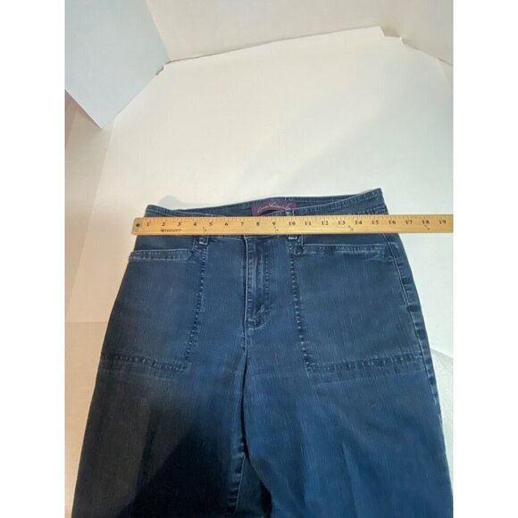 Gloria Vanderbilt Straight Leg Denim Jeans Blue Stretchy Women’s Size 10 - Picture 8 of 10
